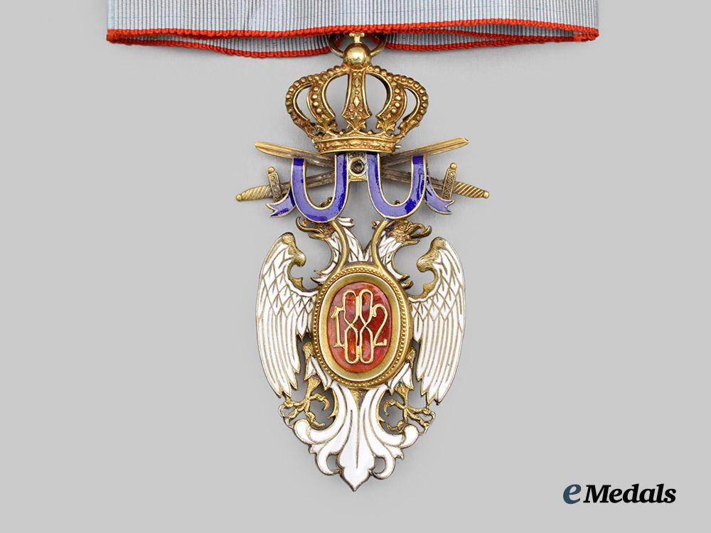 serbia,_kingdom._an_order_of_the_white_eagle_with_swords,_i_i_i._class_commander,_by_arthus_bertrand,_c.1917___m_n_c7028