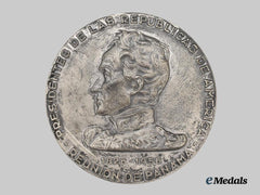 Panama, Republic. A Scarce Medal From the Meeting of Presidents of the Republic of America in Panama, 1956, to Luis Padilla Nervo