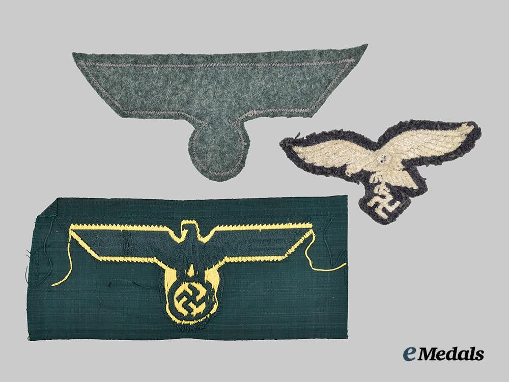 germany,_wehrmacht._a_mixed_lot_of_eagle_insignia,_enlisted_and_officer_ranks,_all_branches___m_n_c7091