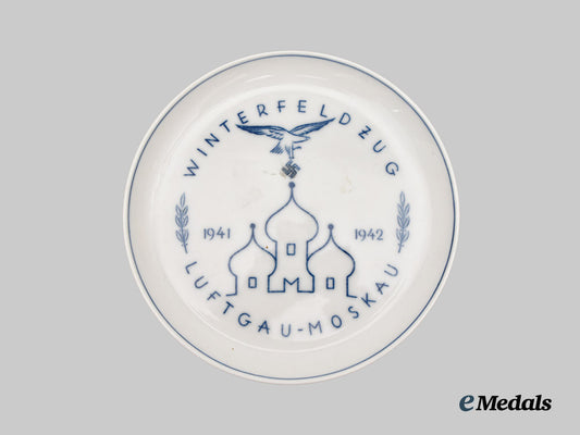 germany,_luftwaffe._a1941-1942_luftgau_moscow_winter_campaign_commemorative_plate,_by_meissen___m_n_c7174