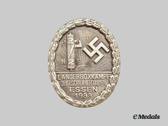 Germany, Third Reich. A 1933 Essen German-Italian Boxing Competition Commemorative Badge