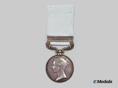 United Kingdom. An Army of India Medal to J. Vallis, 11th Light Dragoons