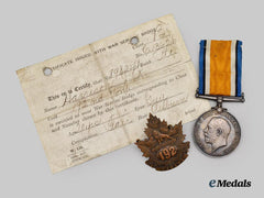 Canada, CEF. A First War Victory Medal Group to Pte. Harrison, 192nd Battalion