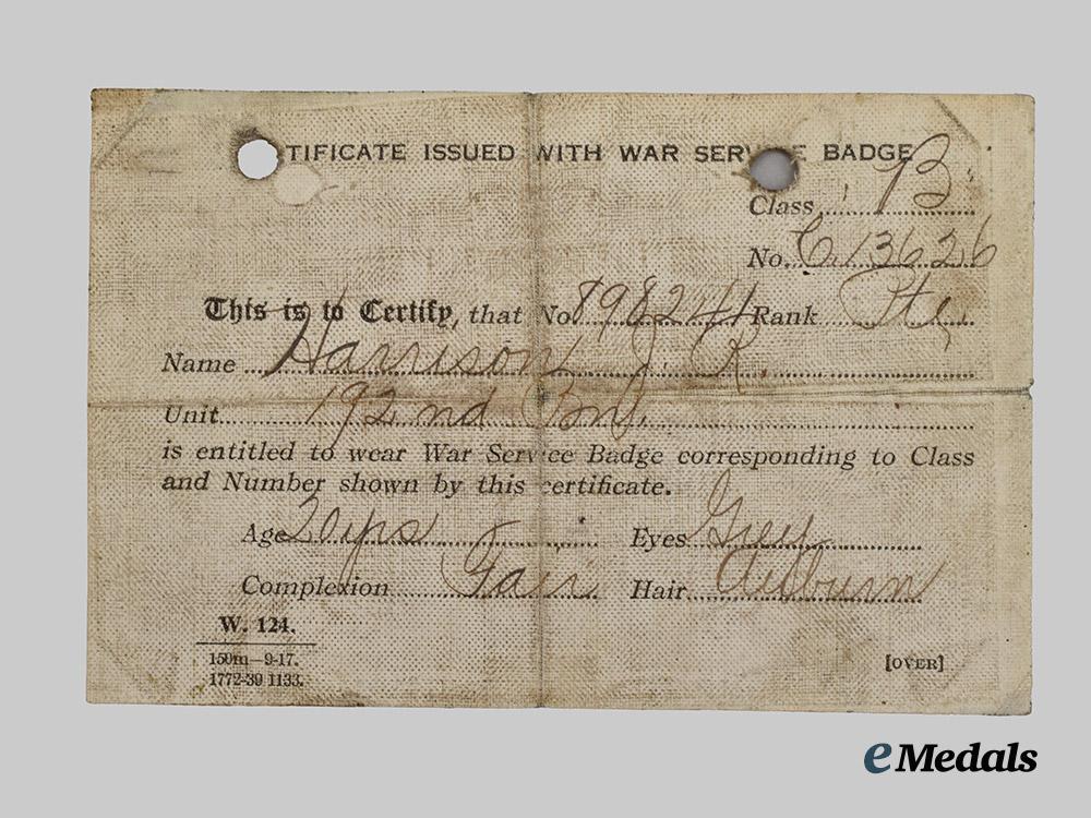 canada,_c_e_f._a_first_war_victory_medal_group_to_pte._harrison,192nd_battalion___m_n_c7246