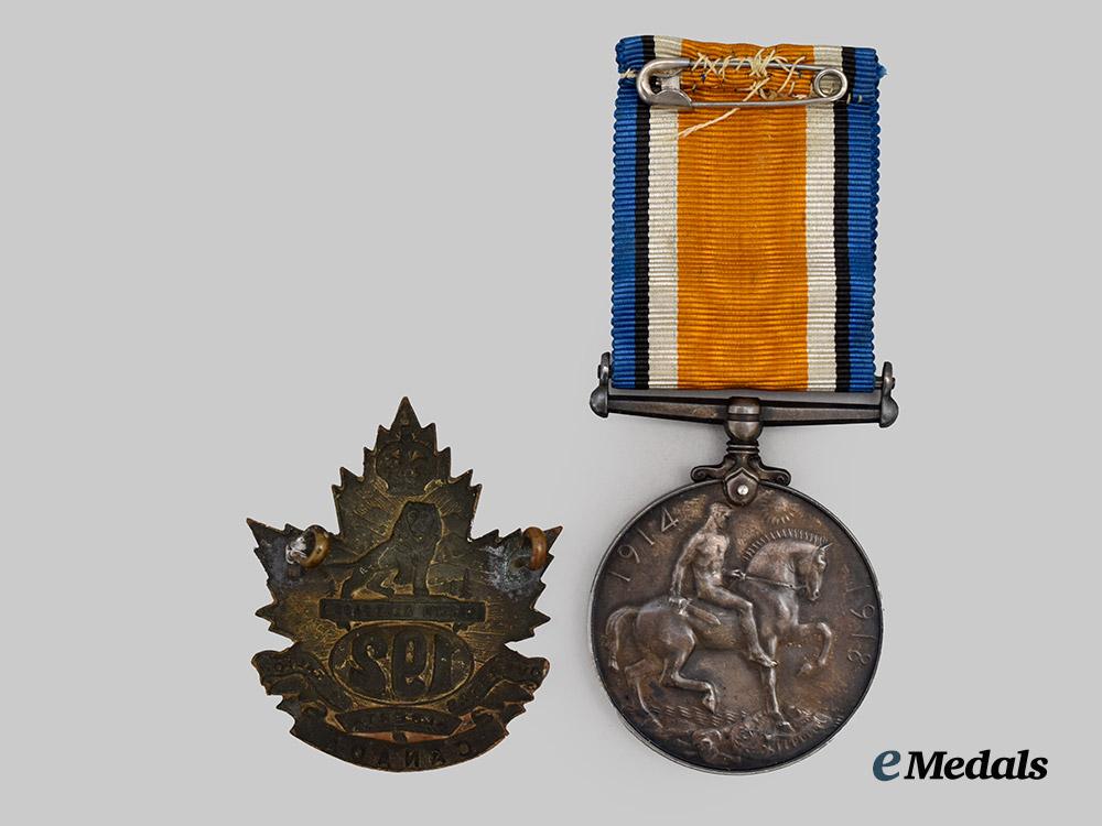 canada,_c_e_f._a_first_war_victory_medal_group_to_pte._harrison,192nd_battalion___m_n_c7250