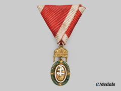 Hungary, Kingdom. A Rare Miniature Order of Military Merit, c. 1935