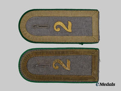 Germany, Weimar Republic. A Set of Reichsheer NCO Shoulder Straps