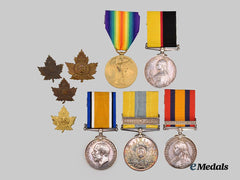 Canada, CEF. A Queen’s South Africa, Sudan, and First War Group to Pte. F. Mitchell, Rifle Brigade, 58th Infantry