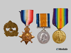 Canada, CEF. A First War Medal Group to Pte. A. Marr, 10th Bn, POW at Munster