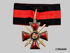 Russia, Imperial. An Order of St. Vladimir, IV Class in Gold, c.1900