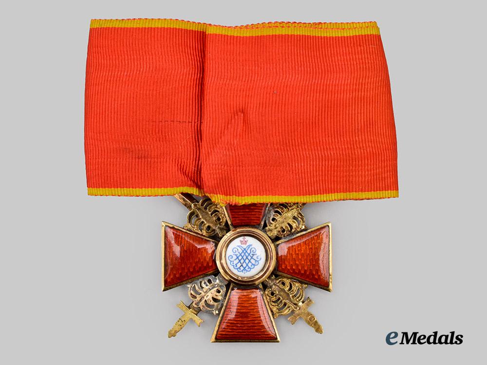 russia,_imperial._an_order_of_saint_anne,_i_i_i_class_cross_with_swords,_by_eduard,_c.1900___m_n_c7622