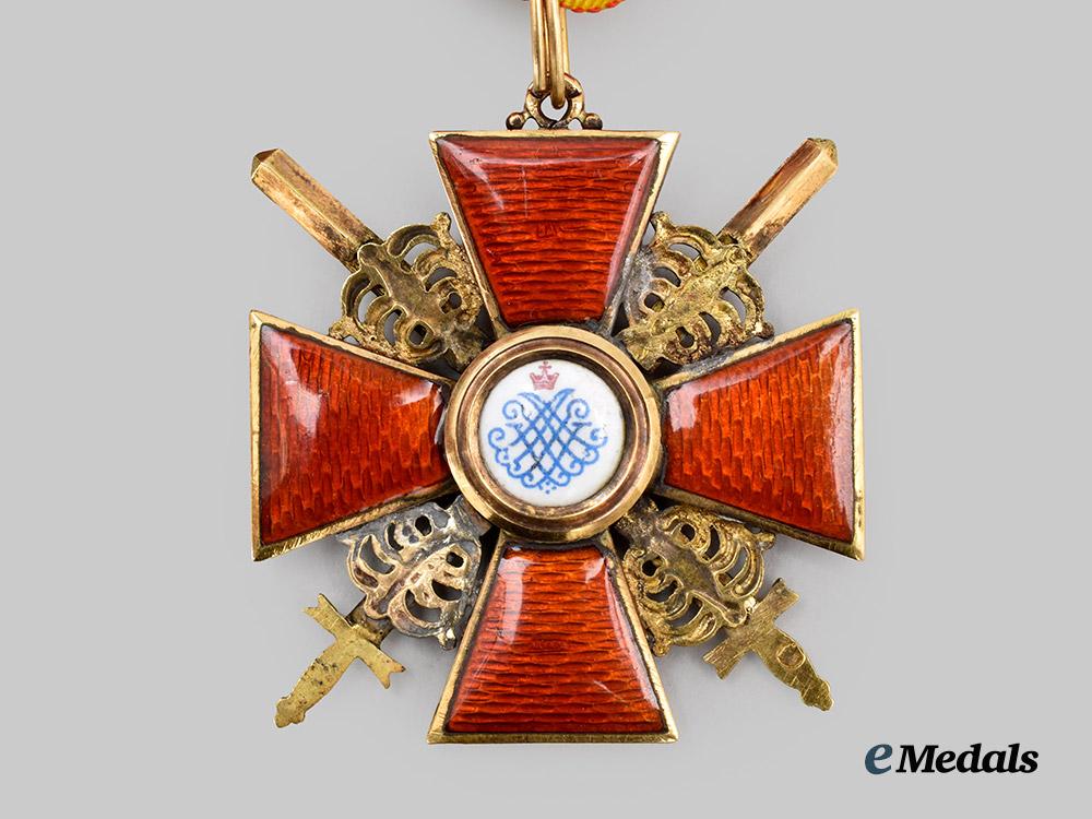 russia,_imperial._an_order_of_saint_anne,_i_i_i_class_cross_with_swords,_by_eduard,_c.1900___m_n_c7624