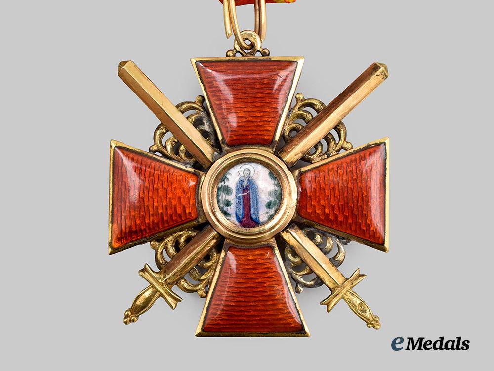 russia,_imperial._an_order_of_saint_anne,_i_i_i_class_cross_with_swords,_by_eduard,_c.1900___m_n_c7625