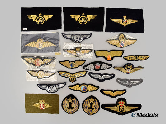 international._a_lot_of_twenty-_four_military_and_civilian_cloth_wings_and_cap_badges___m_n_c7629-(1)