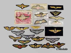 International. A Lot of Twenty-Four Military & Civilian Cloth Wings