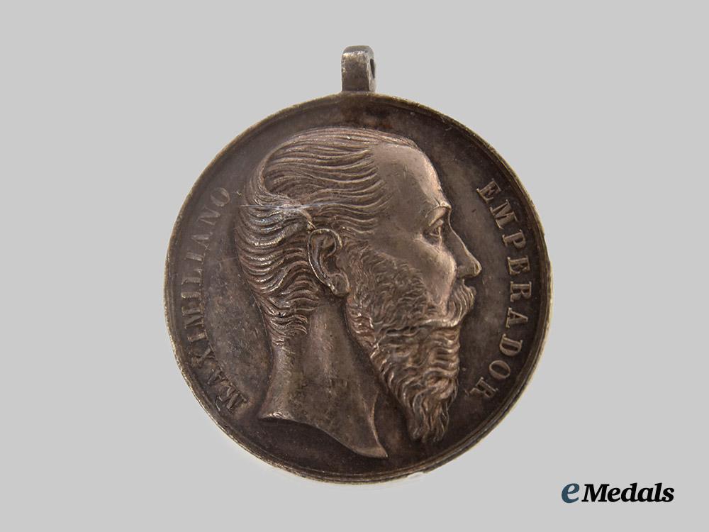 mexico,_kingdom._a_civil_merit_medal,_silver_grade,_c.1865___m_n_c7656