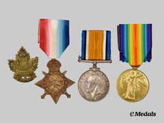 Canada, CEF. A First War Medal Group to Pte. W.G. Hawkins, 5th Infantry