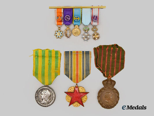 france,_republic._a_lot_of_french_medals_and_miniature_bar___m_n_c8035