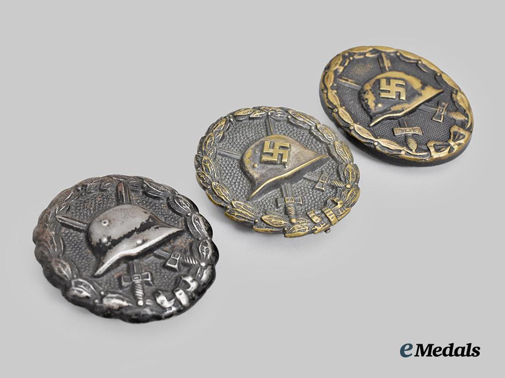 germany,_imperial;_germany,_wehrmacht._a_mixed_lot_of_wound_badges,_black_grade___m_n_c8159