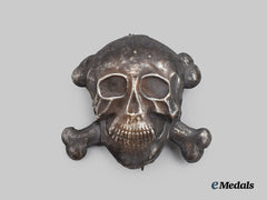 Italy, Fascist State. A Black Brigade Skull Beret Badge, c. 1942