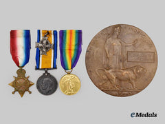 Canada, CEF. A First War Medal Group to Pte Richard Smith Marshall, 42nd Canadian Infantry