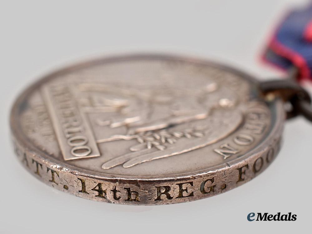 united_kingdom._a_waterloo_medal_to_serjeant_isaac_smith,3rd_battalion,14th_regiment_of_foot___m_n_c8221-c