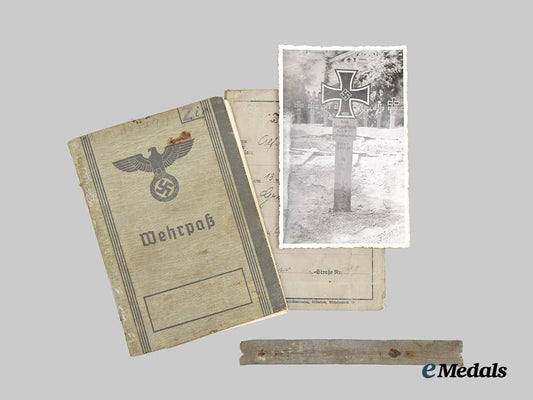 germany,_heer._a_wehrpaß_and_paper_items_to_obergefreiter_alfred_zirngast,_eastern_front_k_i_a___m_n_c8284