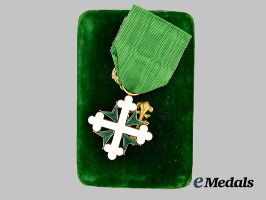 italy,_kingdom._an_order_of_saints_maurice_and_lazarus_in_gold,_knight’s_cross,_c.1915.___m_n_c8328