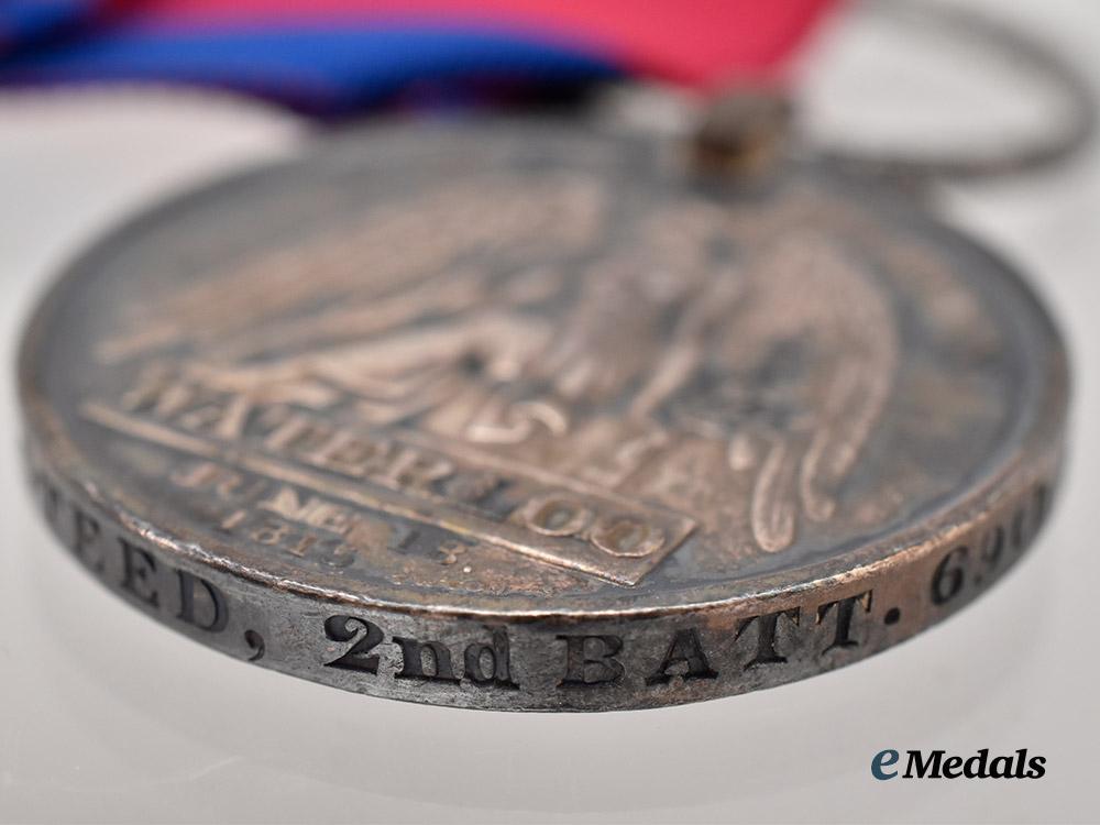 united_kingdom._a_waterloo_medal_to_lieutenant_christopher_busteed,2nd_battalion,69th_regiment_of_foot,_wounded_at_waterloo___m_n_c8405