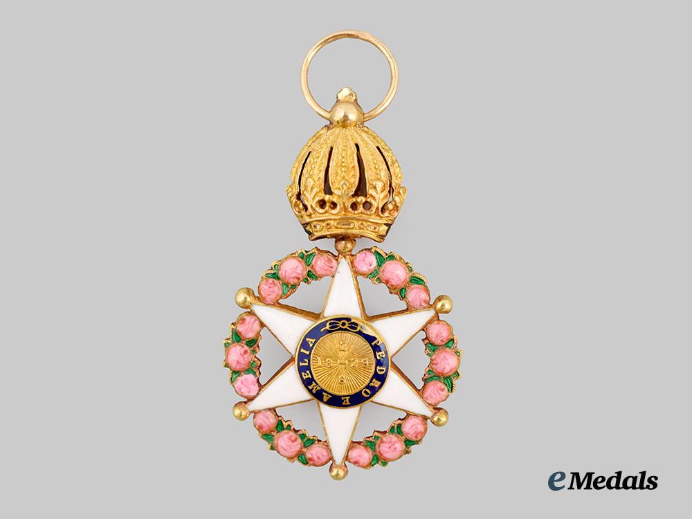 brazil,_kingdom._an_order_of_the_rose,_reduced_knight_in_gold,_c.1860___m_n_c8487