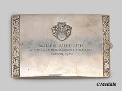Hungary, Kingdom. A Silver Cigarette Case, 1930
