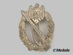 Germany, Army. A Wehrmacht Infantry Assault Badge, Silver Grade, by Sohni Heubach & Co.
