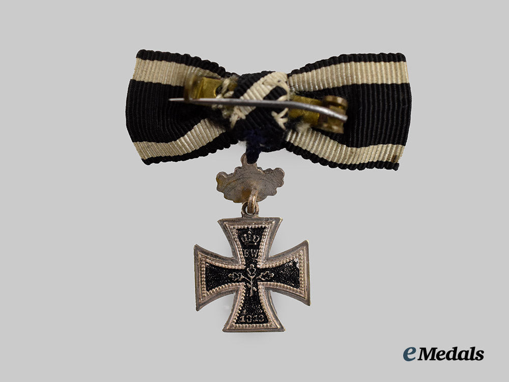 germany,_imperial._an1870_iron_cross_i_i_class,_with25th_jubilee_clasp,_miniature_version___m_n_c8674