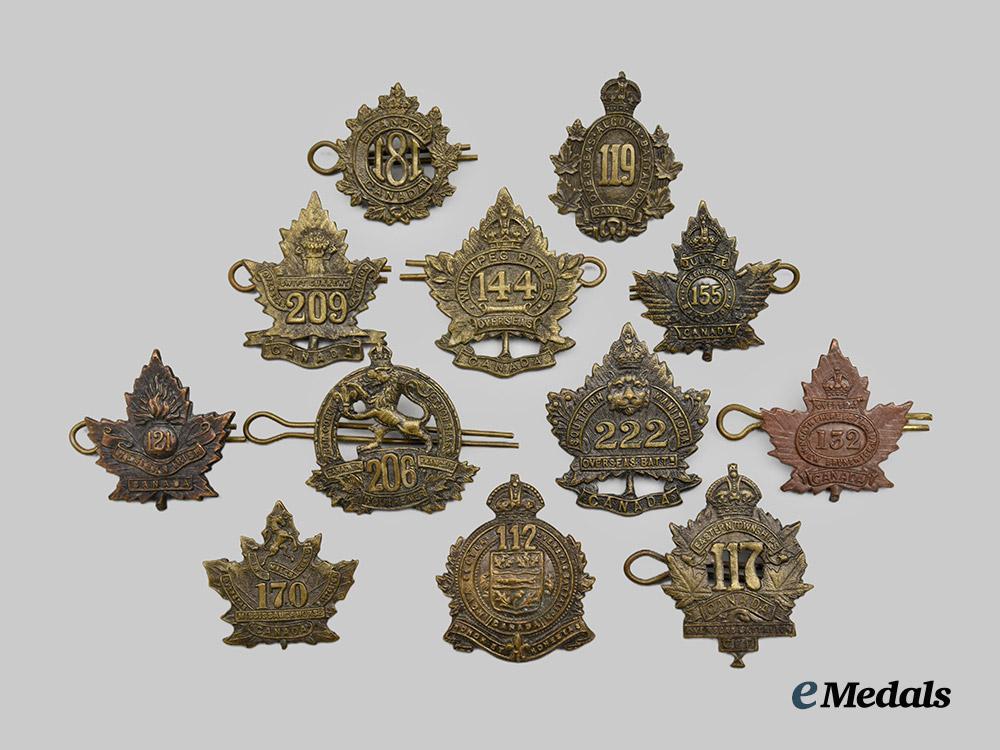 canada,_c_e_f._a_lot_of_twelve_first_war_collar_badges___m_n_c8705