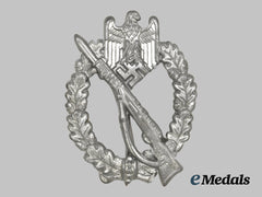 Germany, Wehrmacht. An Infantry Assault Badge, Silver Grade, by an Unknown Maker