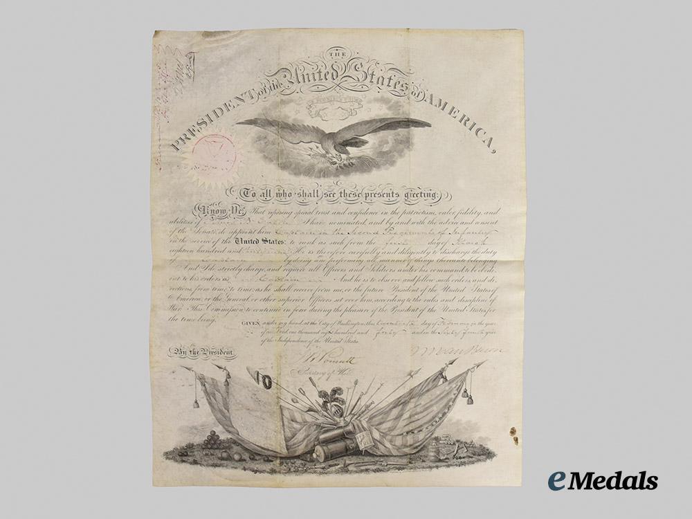 united_states._an_official_captain_appointment_document_to_amos_b._eaton,1840___m_n_c8806