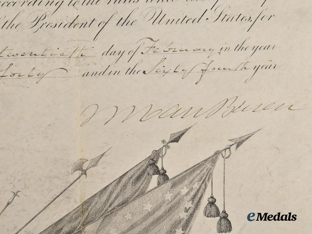 united_states._an_official_captain_appointment_document_to_amos_b._eaton,1840___m_n_c8807