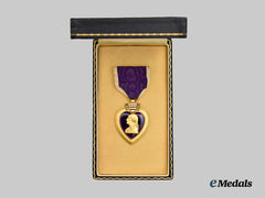 United States. A Purple Heart Medal to Drill Instructor Elmer Theodore Malymick