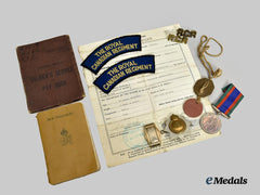 Canada, Commonwealth. A Second War Medal & Articles To The Royal Canadian Regiment