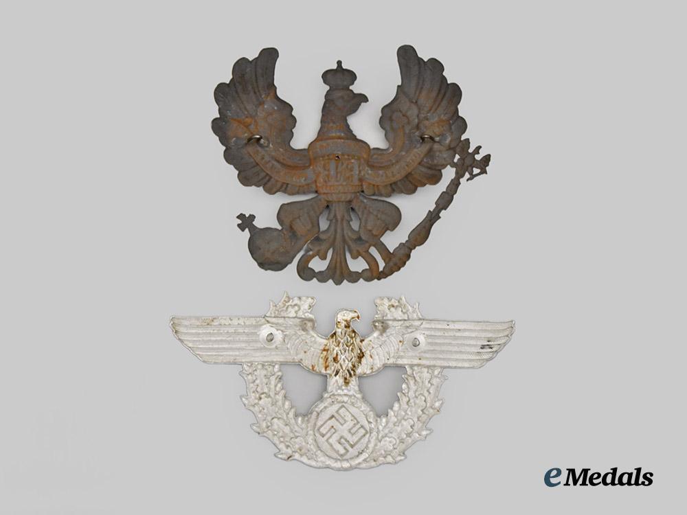 germany,_imperial;_germany,_third_reich._a_pair_of_helmet_plates___m_n_c8942