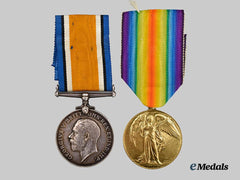Canada, CEF. A First War Medal Pair to Major Edwin Warner, C.A.M.C