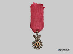 Belgium, Kingdom. An Order of Leopold, Miniature in Silver with Diamonds