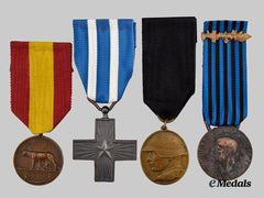 Italy, Switzerland. A Lot of Four Medals