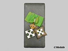 Italy, Kingdom. An Order of St. Lazarus, Grand Officer’s Set by Cravanzola, c.1900