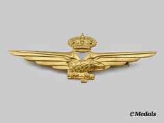 Italy, Fascist State. A Second War Royal Italian Air Force Pilot Badge, c.1941