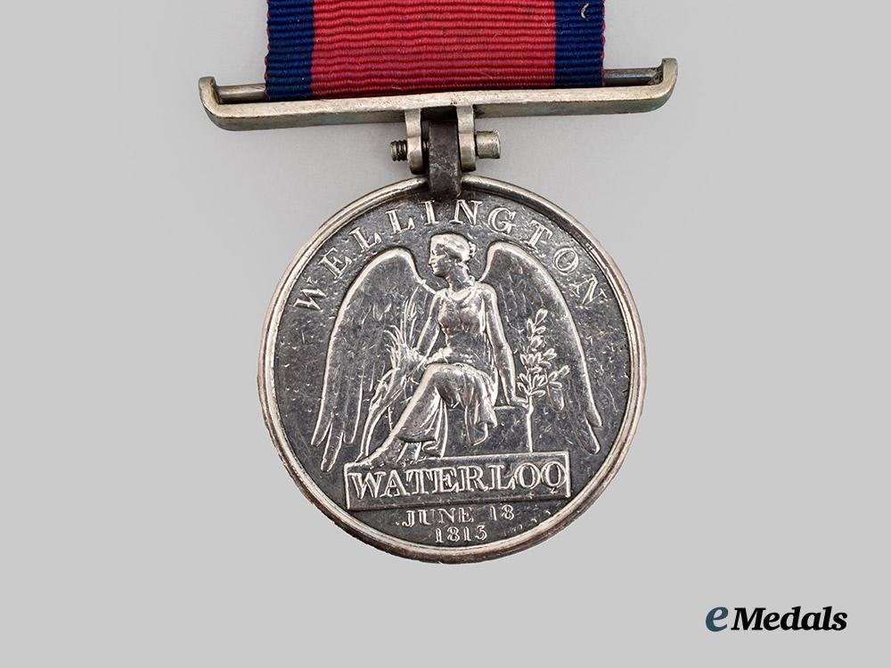 united_kingdom._a_waterloo_medal_to_private_william_hilliard,42nd_regiment/_royal_highland_regiment___m_n_c9328