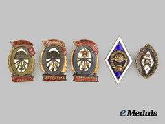 Russia, Soviet Union. A Lot of Badges & Insignia
