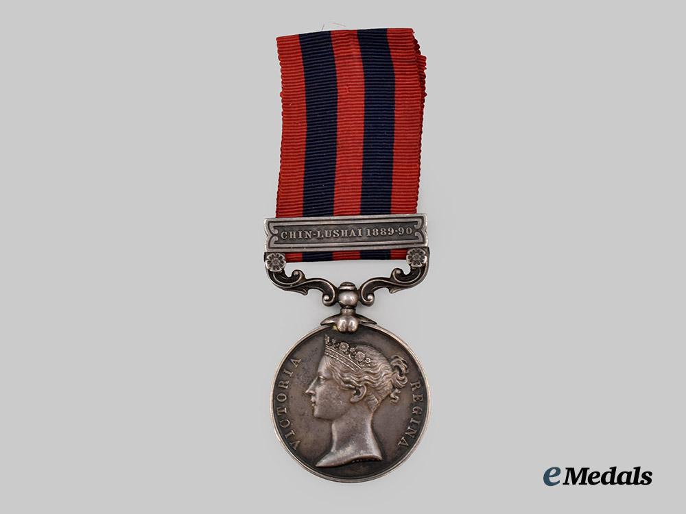 united_kingdom._an_indian_general_service_medal_to_pte._g._stewart,1st_battalion_king’s_own_scottish_borderers,_with_chin-_lushai1889-90_clasp___m_n_c9500