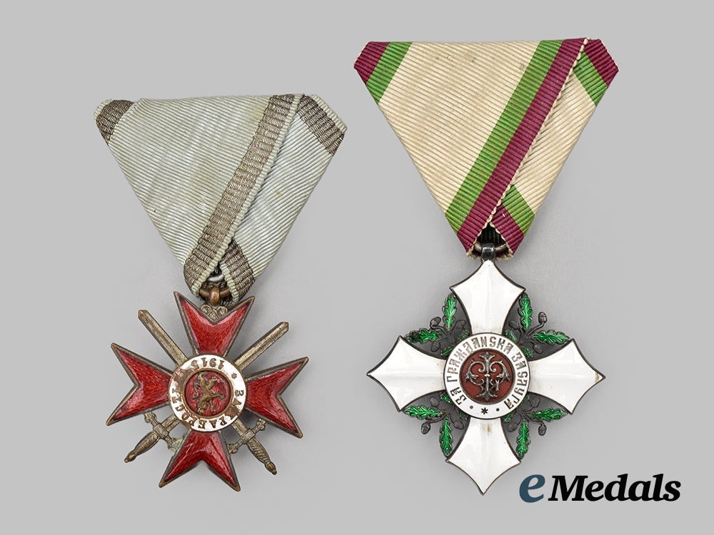 bulgaria,_kingdom._two_first_war_era_awards___m_n_c9520