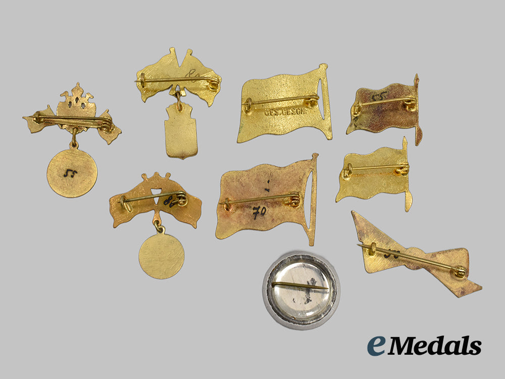 germany,_austria,_hungary,_turkey._a_first_war_lot_of_nine_lapel_badges___m_n_c9525